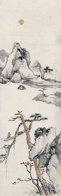 无款 独钓图 立轴